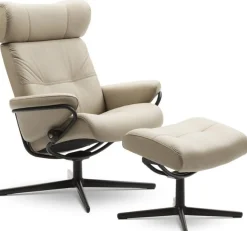 Berlin Relaxfauteuil + Hocker
