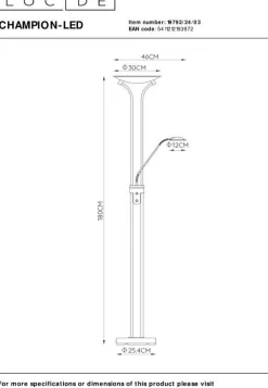 Champion-Led Vloerlamp