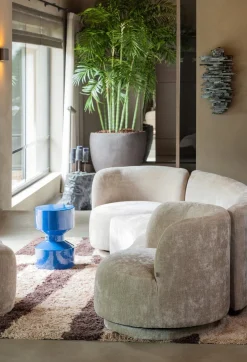 Combi-Popular Fauteuil + Poef Elementenbank