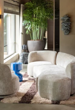 Combi-Popular Fauteuil + Poef Elementenbank