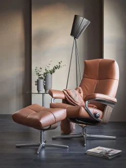 David Relaxfauteuil + Hocker