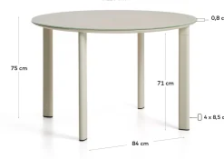 Erice Ronde Tuintafel
