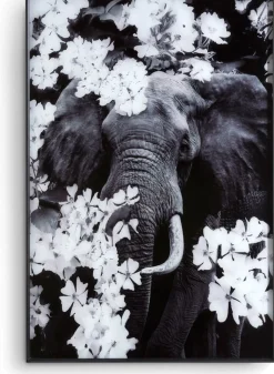 Flower Elephant Wanddecoratie