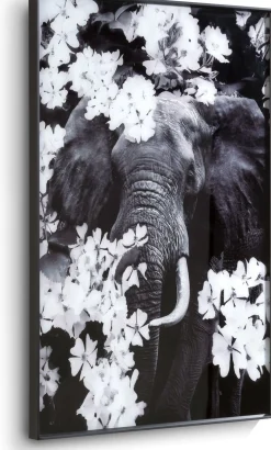 Flower Elephant Wanddecoratie