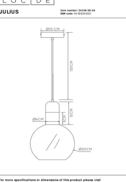 Julius Goud Hanglamp