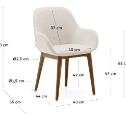 Konna Essenhout Eetkamerstoel