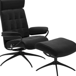 London Low Back + hocker Relaxfauteuil