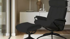 London Low Back + hocker Relaxfauteuil