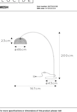 Mesh Boog Vloerlamp