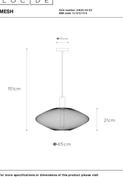 Mesh Ovaal Hanglamp