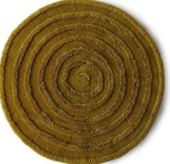 Round Woolen Rug Seaweed Vloerkleed