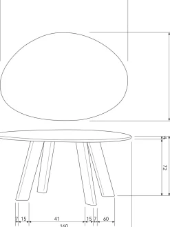 Roundly Eettafel