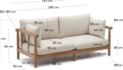 Sacova Outdoor 2-Zitsbank