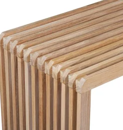 Slatted L Bank