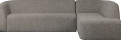 Sloping Grey Melange Hoekbank