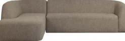 Sloping Light Brown Melange Hoekbank