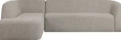 Sloping Off White Melange Hoekbank