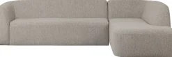 Sloping Off White Melange Hoekbank