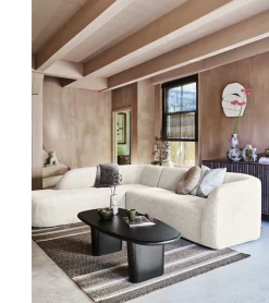 Sloping Pearl Melange Hoekbank
