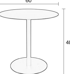 Snow Round M Bijzettafel