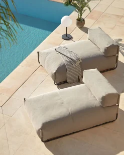 Square Outdoor Chaise Longue