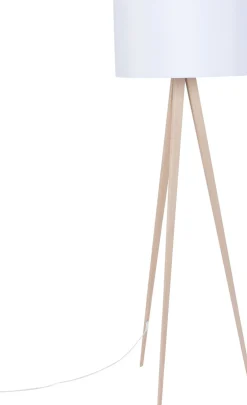 Tripod Wood Vloerlamp