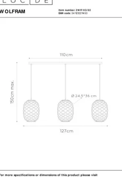 Wolfram Goud Hanglamp