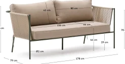 Zivia Outdoor 3-Zitsbank